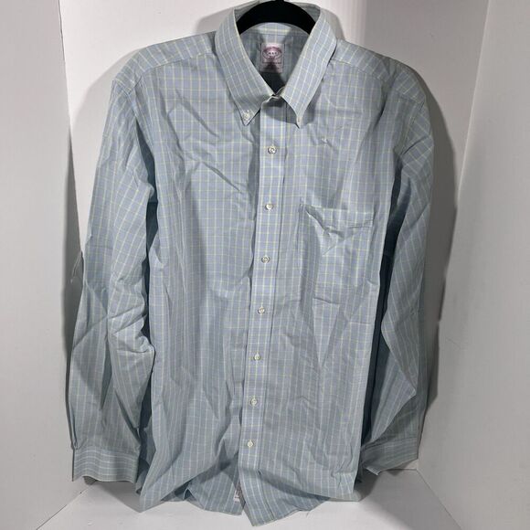 Brooks Brothers 346 The Original Polo Long Sleeve Button Down Shirt Men's 16 6/7 - Picture 1 of 4